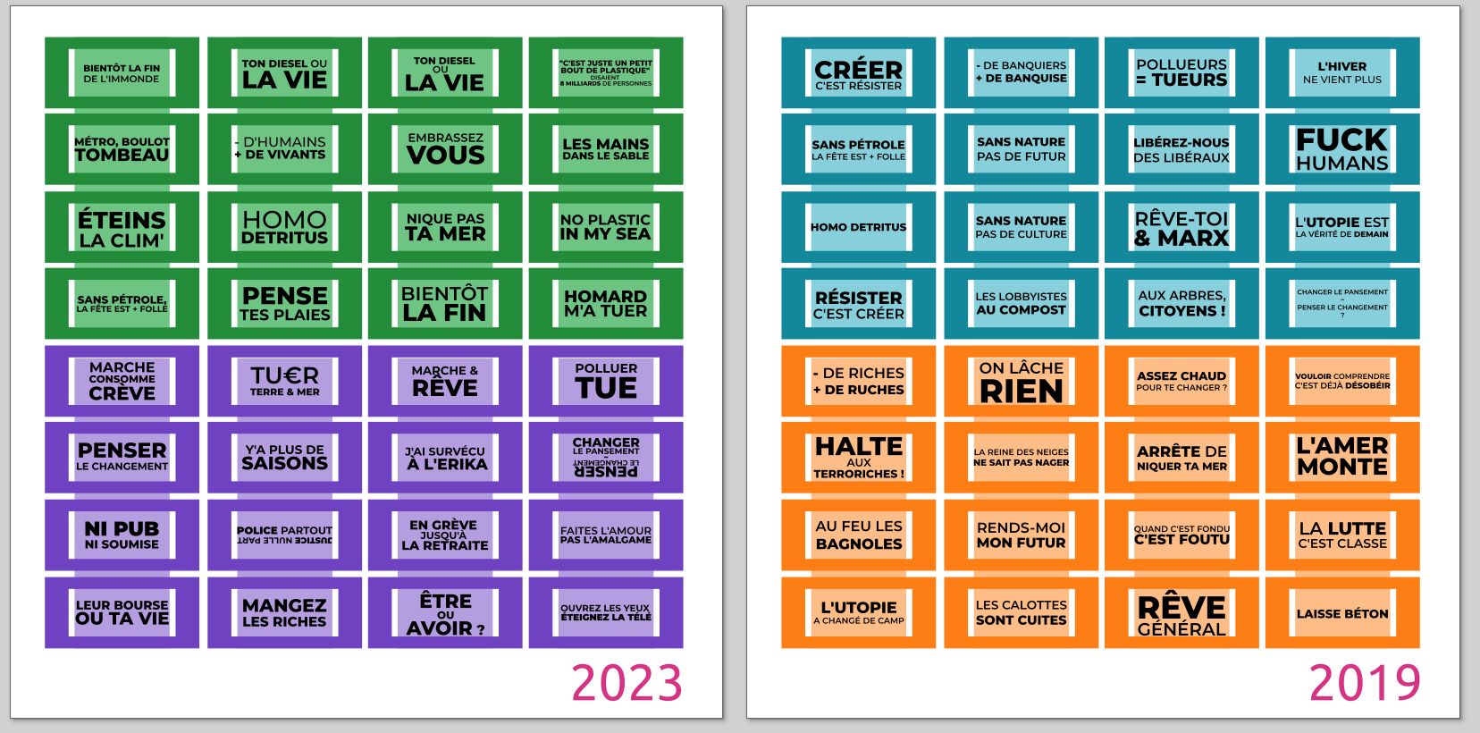 Fichier de fab' organisé par lots de 16. Fichier de fab' organisé par lots de 16.